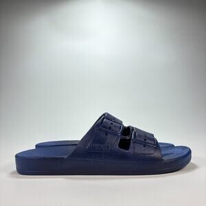 Freedom Moses Basic Navy Blue Lightweight Slides Sandals Youth Size US 4.5 EU 37